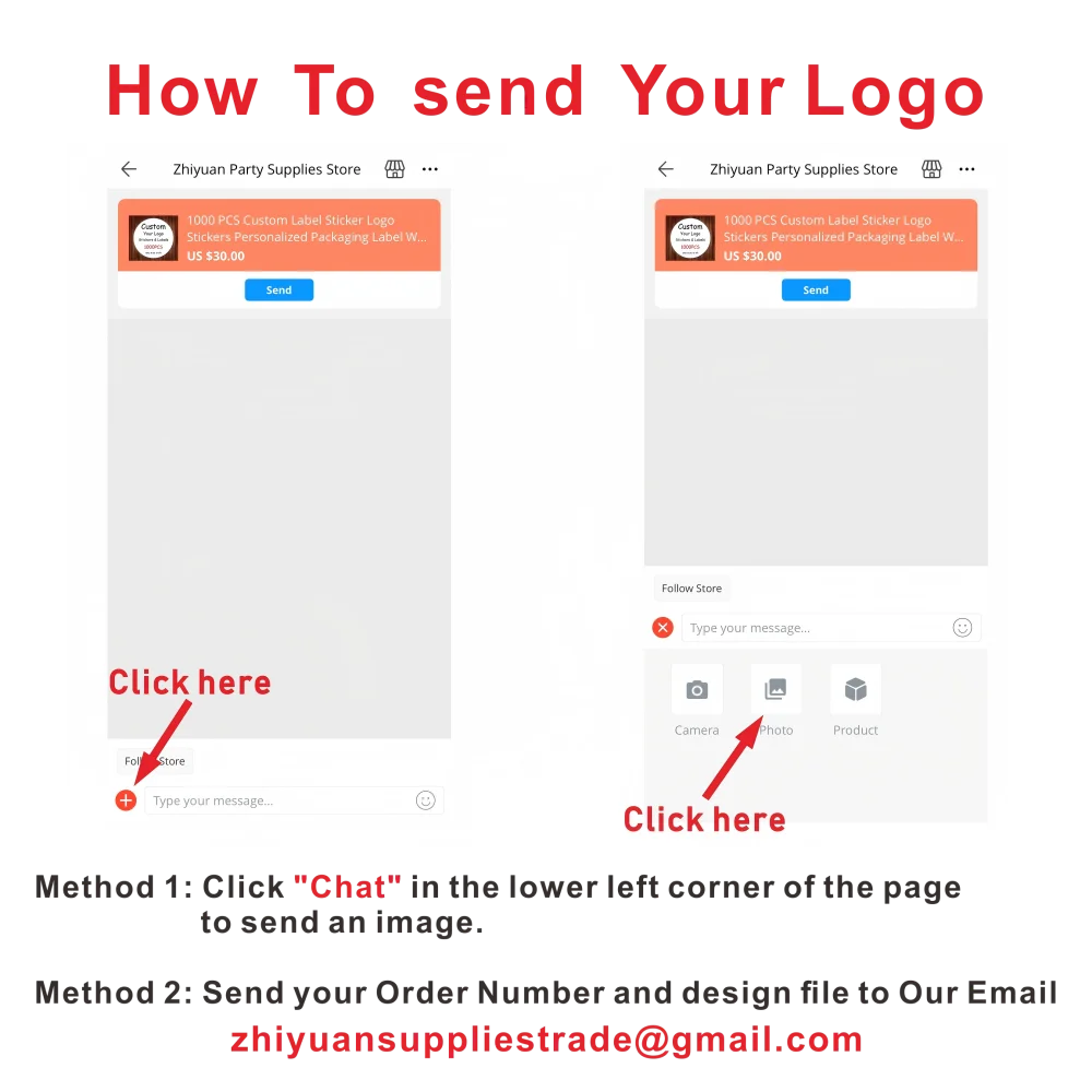 Custom Thank You Stickers 100 Pack – Personalized Logo Labels
