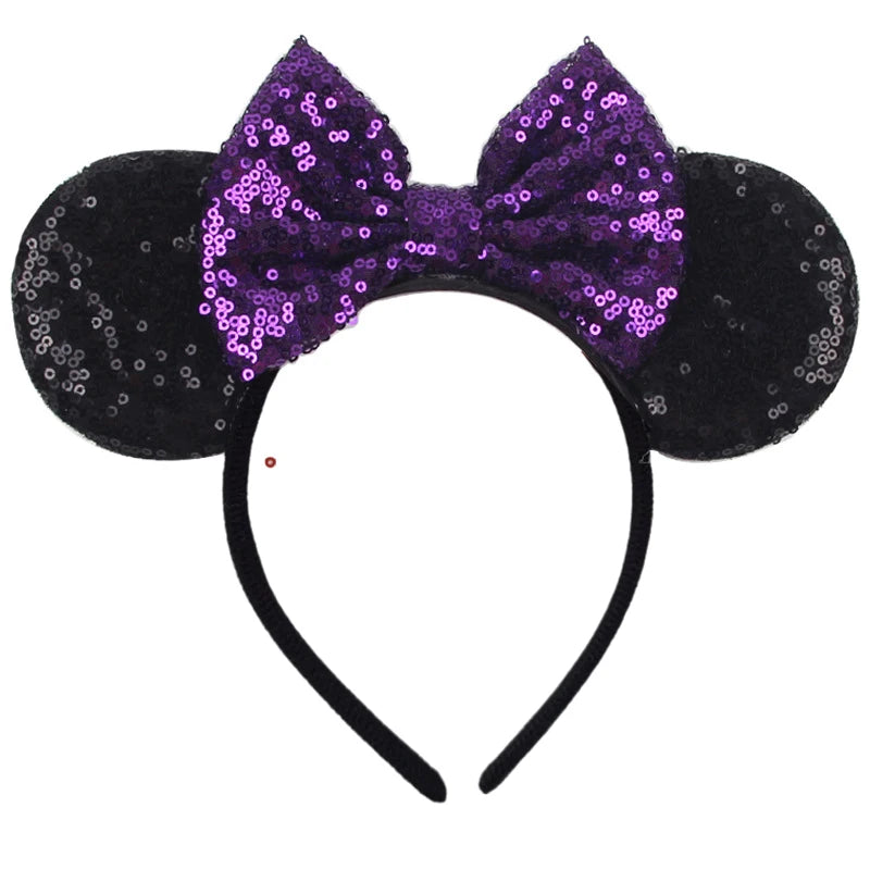 Disney Mouse Ear Headband Sequin Bow for Girls Adults Halloween Party