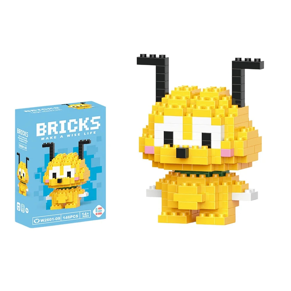 Cartoon Character Mini Building Blocks Set – DIY Brick Figures