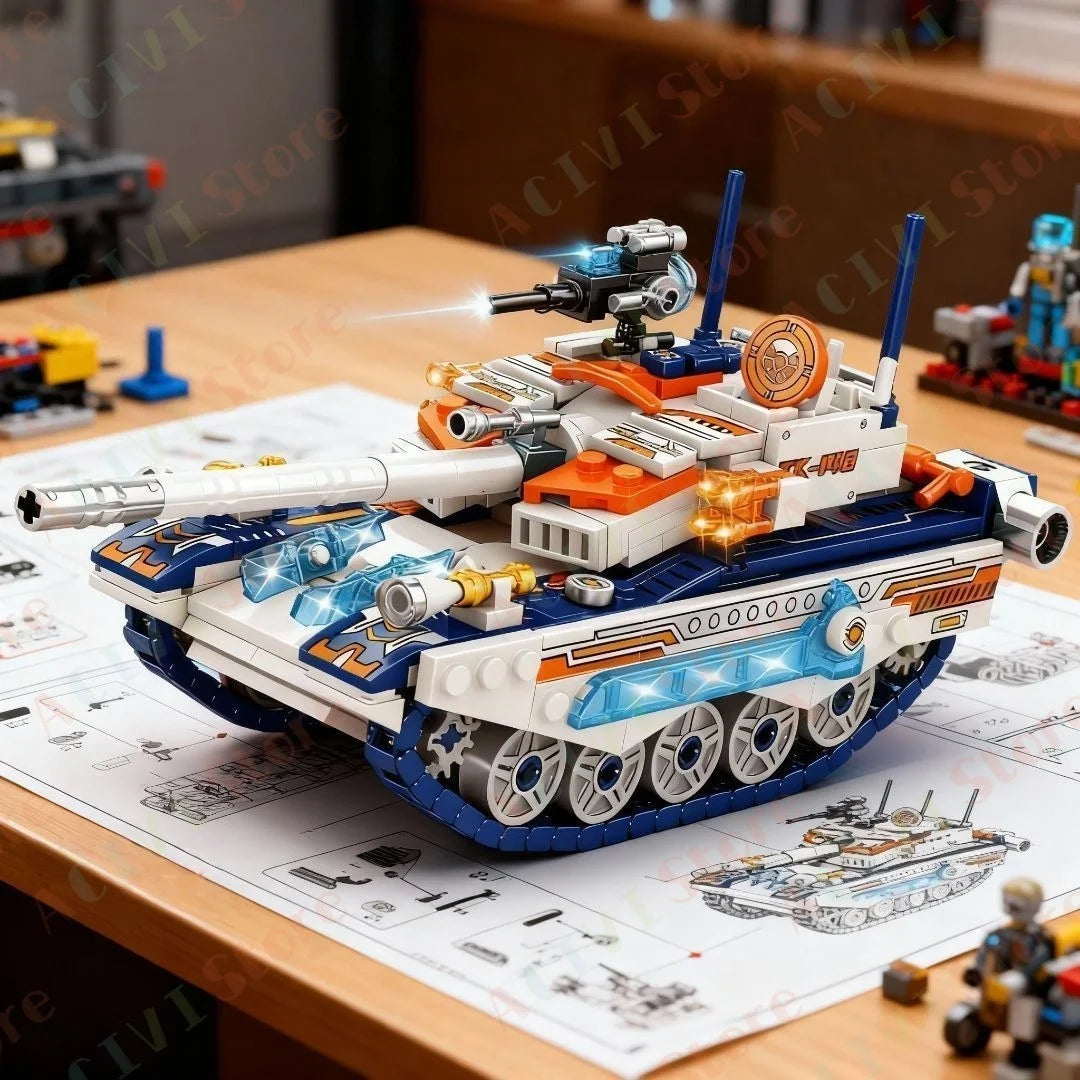 Military Building Blocks Set – Tank, Warship, Plane & Army Models