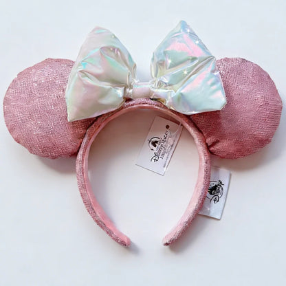 Minnie Mouse Sequin Ears Headband with Bow – Disney Park Style
