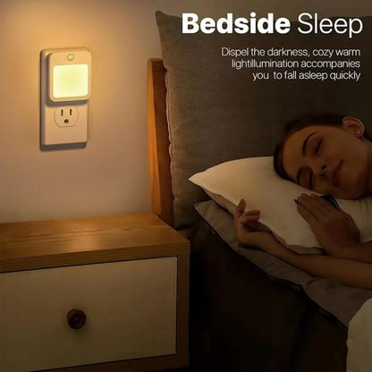 Motion Sensor Night Light – Plug-In LED with Adjustable Brightness