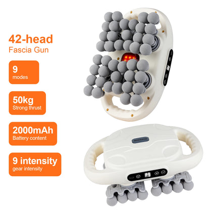 Fascia Gun Massager – Multi-Head High-Frequency Vibration