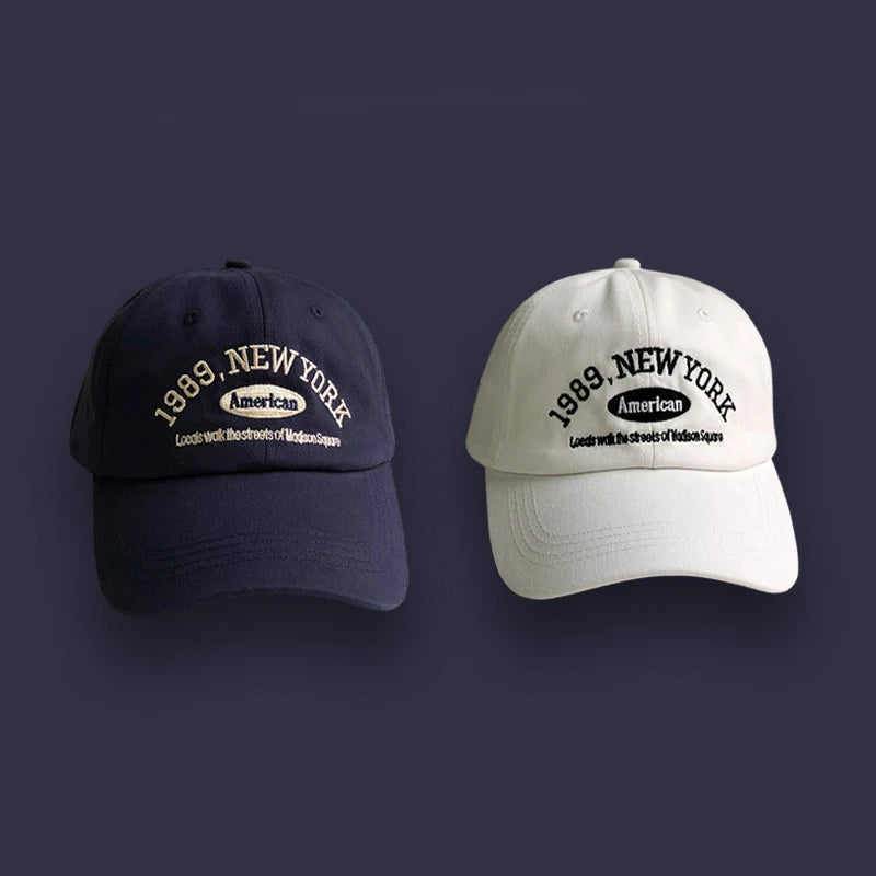 Baseball Cap – Unisex Retro Letter Embroidered Hat