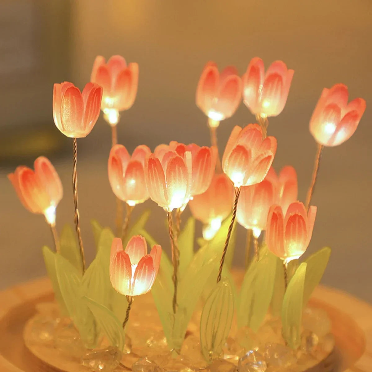 DIY Tulip Night Light Kit – Handmade LED Flower Lamp for Home Decor & Gifts