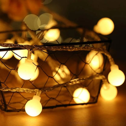 LED Fairy String Lights – Globe Ball Lights for Christmas, Wedding & Garden Decor