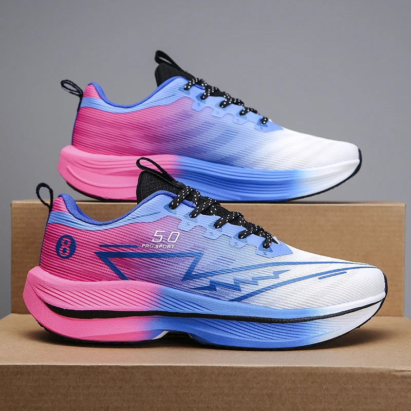 Carbon Plate Running Shoes – Soft Cushion Unisex Sneakers
