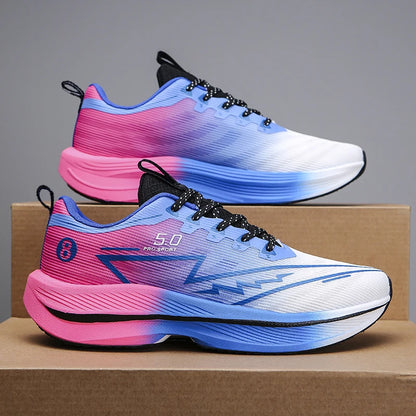 Carbon Plate Running Shoes – Soft Cushion Unisex Sneakers