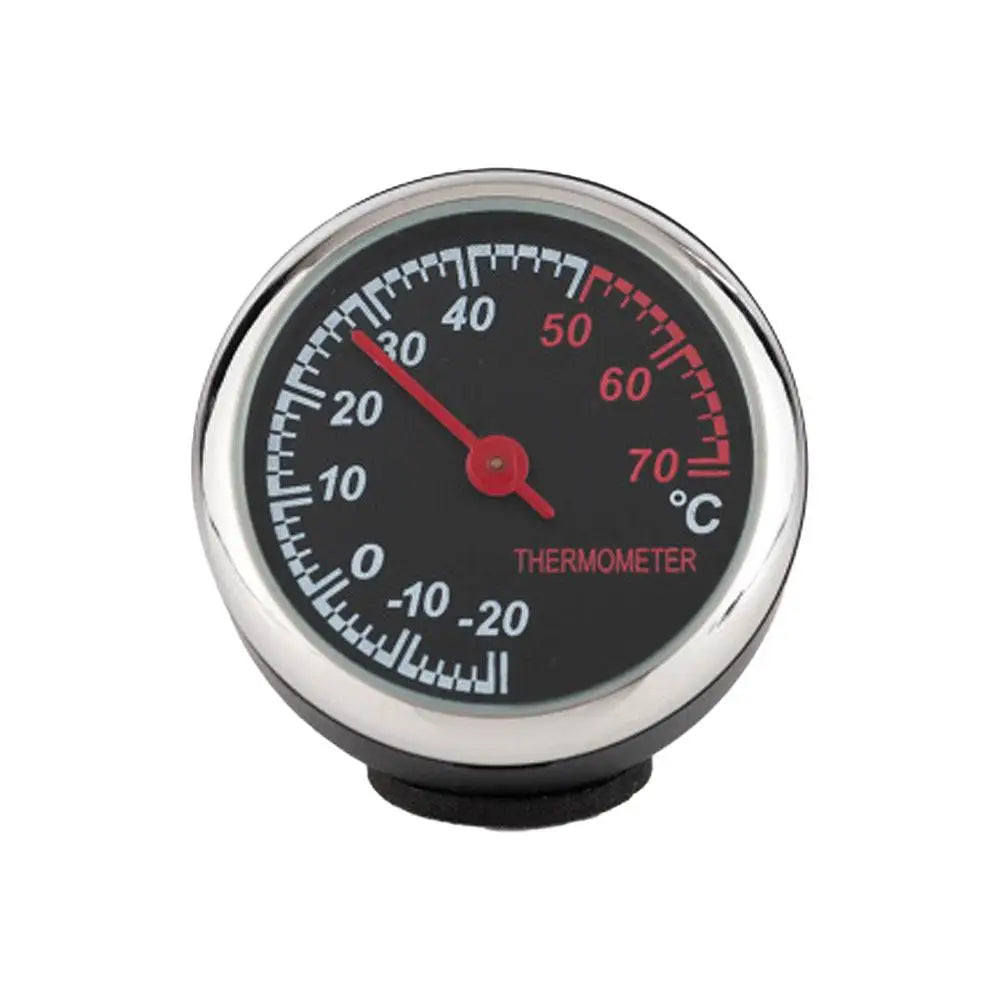 Mini Car Dashboard Clock, Thermometer & Hygrometer Gauge