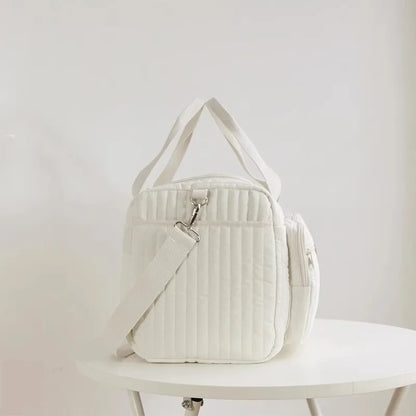 Large Capacity Diaper Bag – Quilted Cotton Mommy Tote