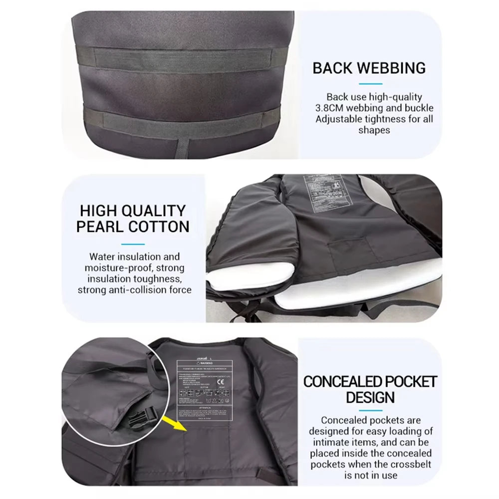 Neoprene Life Jacket for Adults and Kids Water Sports