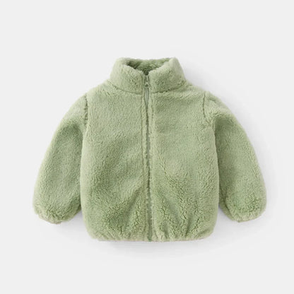 Kids Fleece Zip-Up Jacket – Warm Toddler Outerwear for Boys & Girls