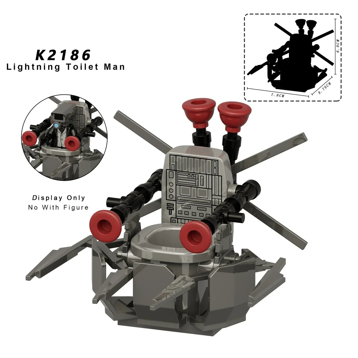 Skibidi Toilet Mini Building Block Figures – TV Man, Cameraman & More