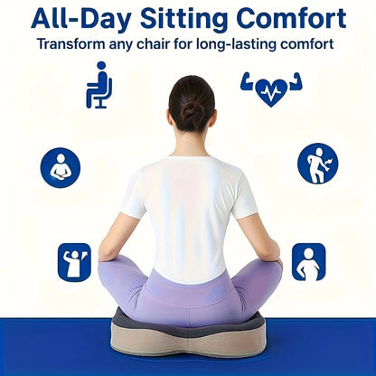 3D Ergonomic Memory Foam Seat Cushion for Office Chair
