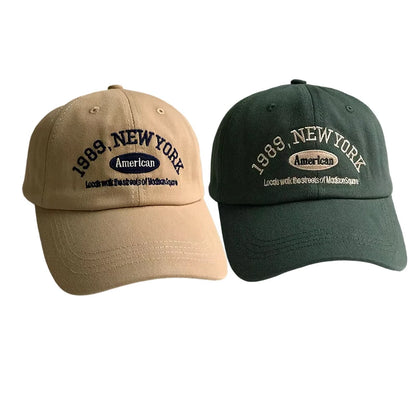 Baseball Cap – Unisex Retro Letter Embroidered Hat