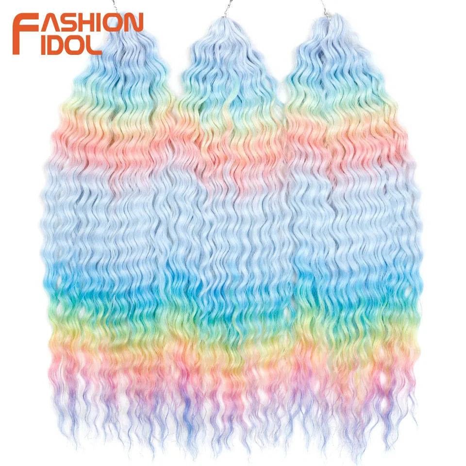 Water Wave Crochet Braiding Hair – Ariel Curl 22 Inch