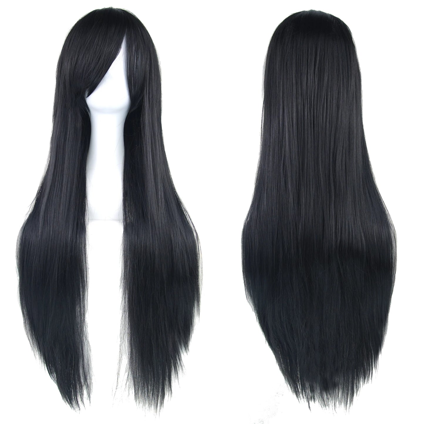 80cm Long Synthetic Cosplay Wig – Straight Hair, 36 Colors