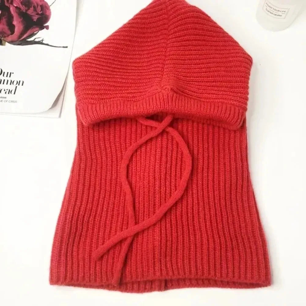 Balaclava Hooded Scarf – Women's Knit Winter Hood