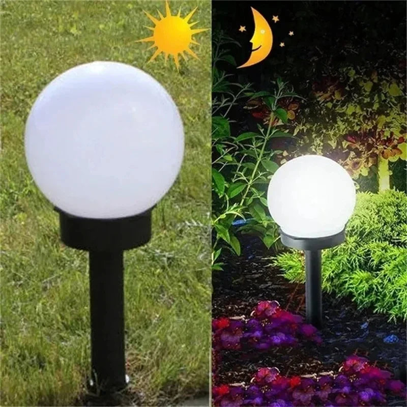 Solar LED Garden Ball Lights – Waterproof Outdoor Lawn Stake Lamps