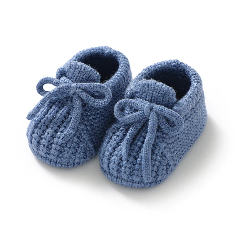 Baby Knit Booties – Soft Sole Anti-Slip First Walker Shoes 0-18M