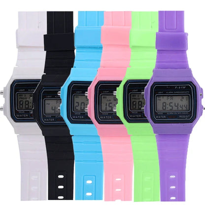 F91W Digital Sports Watch – LED, Waterproof, Unisex