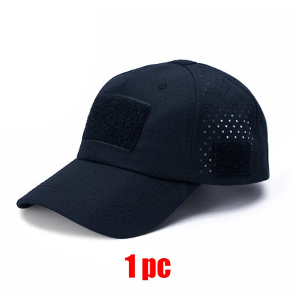 Tactical Baseball Cap with Velcro Patch – Breathable Adjustable Hat