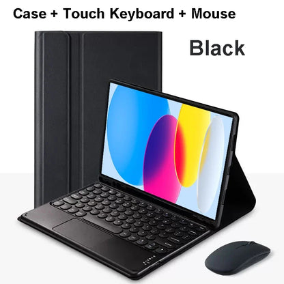 iPad Bluetooth Keyboard Case with Touchpad – 11th Gen, A16, Multi-Language