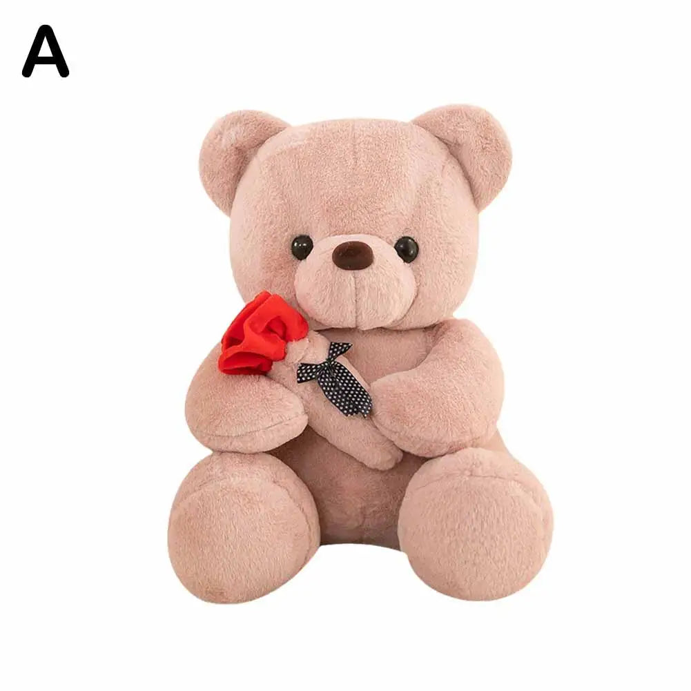 Rose Teddy Bear Stuffed Animal – Kawaii Valentine's Gift