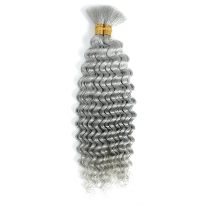 Deep Wave Human Braiding Hair Bulk 100g No Weft for Boho Braids
