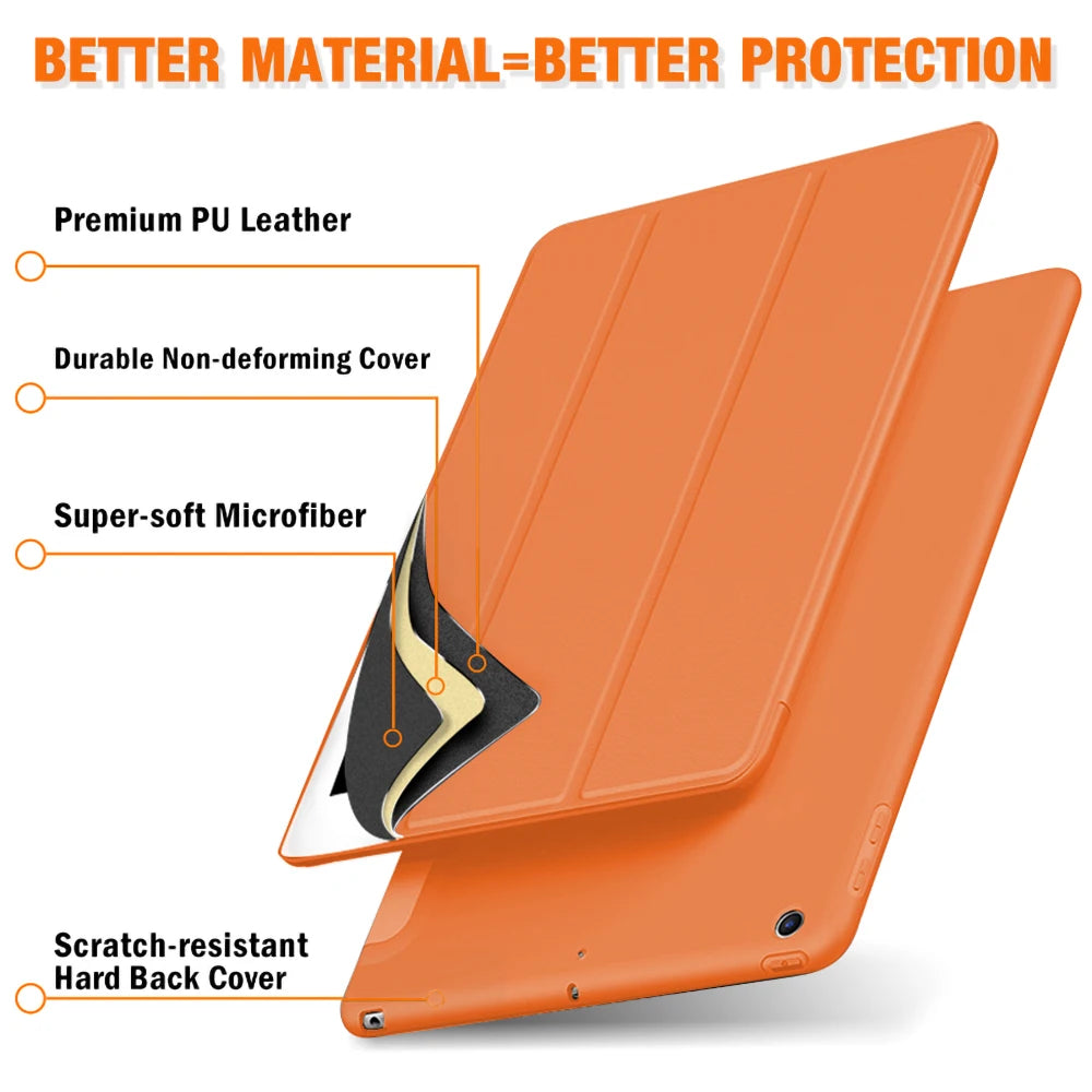 Magnetic iPad Case – Smart Tri-Fold Cover for All Models