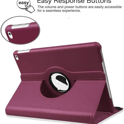 360 Rotation iPad Case Leather Stand Cover All Models