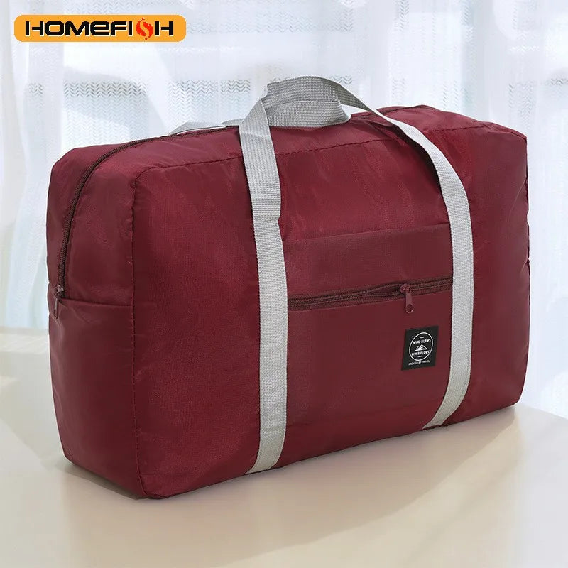 Foldable Travel Duffel Bag Large Capacity Carry-On Luggage Tote