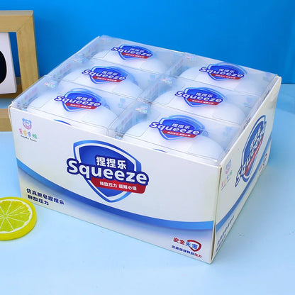 Fluffy Soap Squeeze Toy – Soft Anxiety Relief Squishy