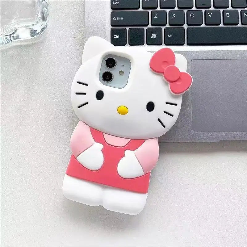 Kitty Cat 3D Silicone Soft iPhone Case
