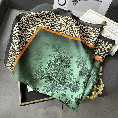 Silk Square Scarf for Women – 70cm Satin Neck Tie, Hair Bandana & Shawl Wrap