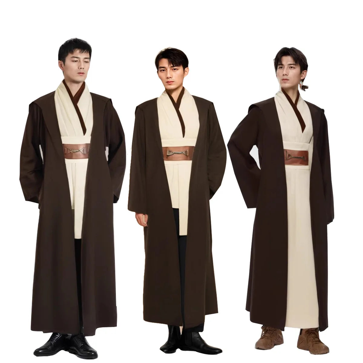 Obi-Wan Kenobi Jedi Costume Full Set – Adult Unisex Robe & Accessories