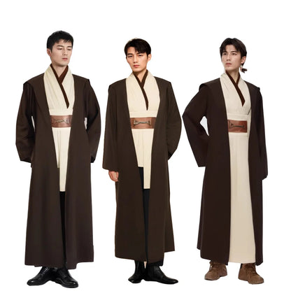 Obi-Wan Kenobi Jedi Costume Full Set – Adult Unisex Robe & Accessories