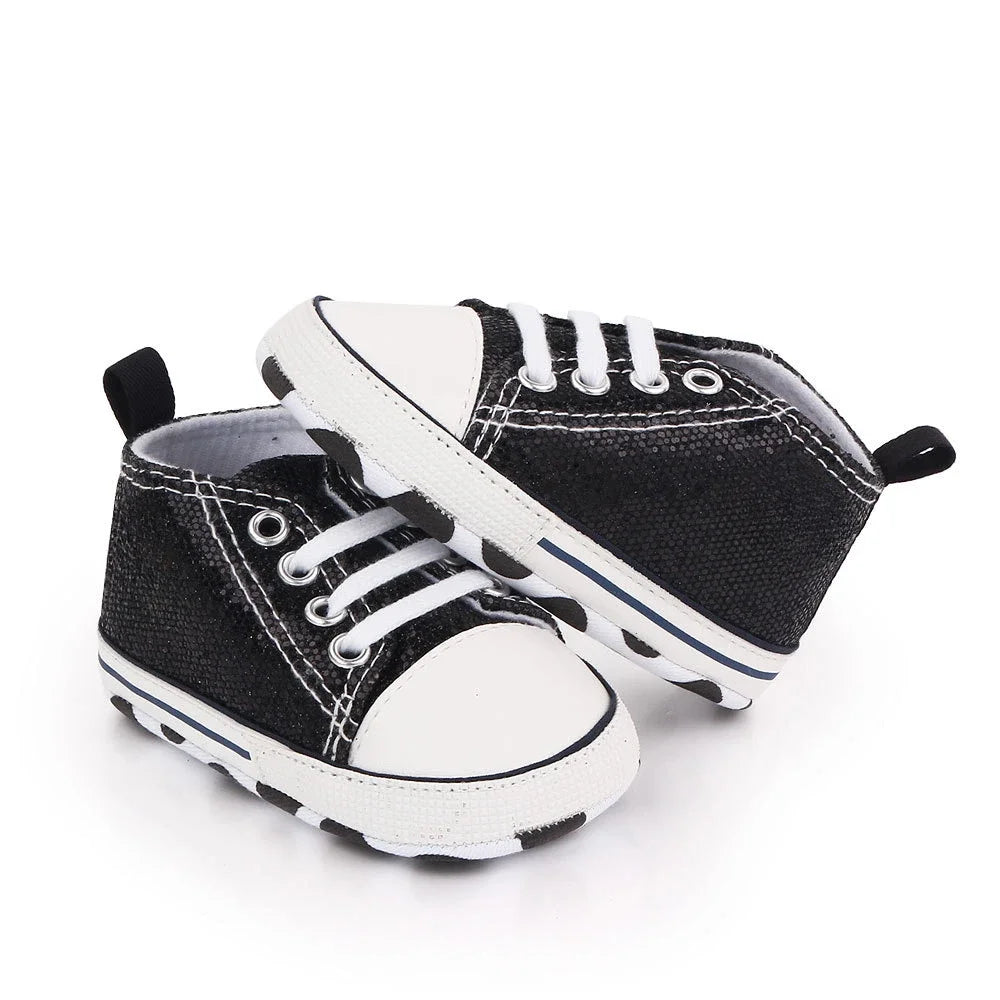 Baby Canvas Sneakers – Soft Sole First Walkers for Boys & Girls