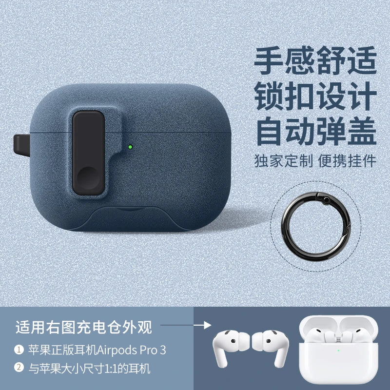 AirPods Pro 3 Case with Phone Stand, Magnetic Lock & Carabiner