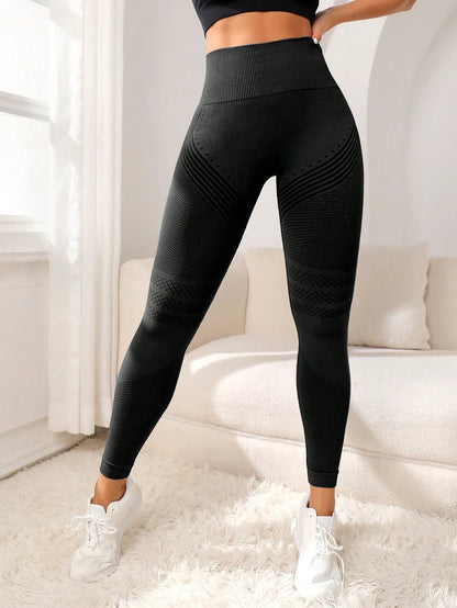Women's High-Waist Yoga Leggings – Butt-Lifting Seamless Tights