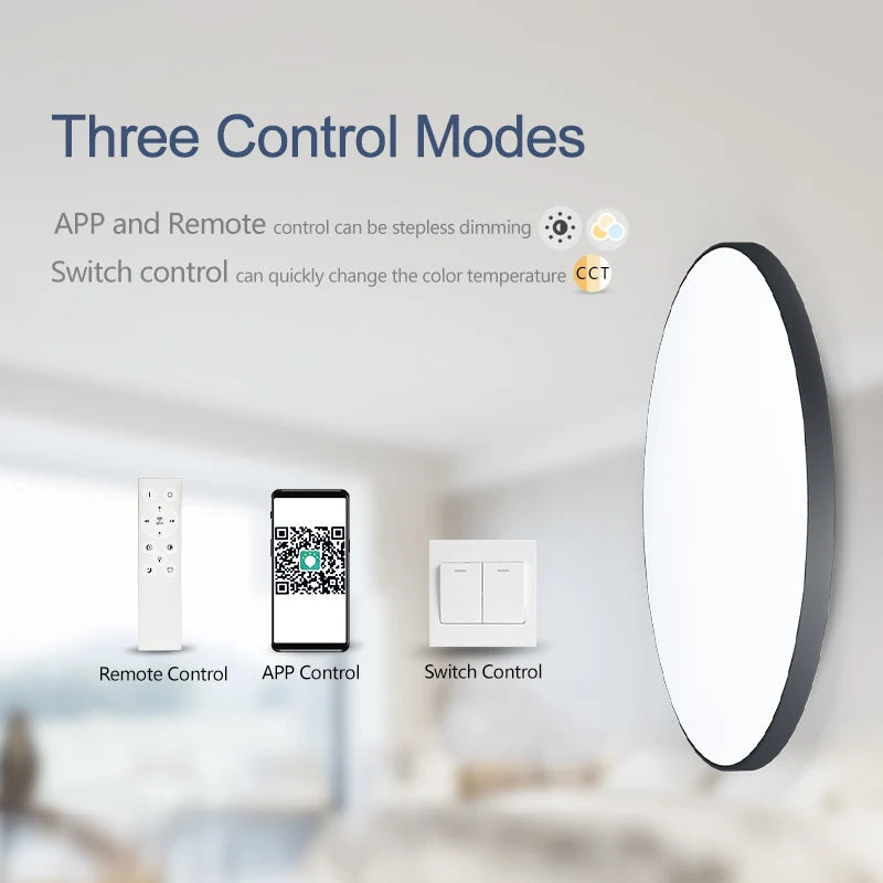 Smart LED Ceiling Light Dimmable | Remote & App Control