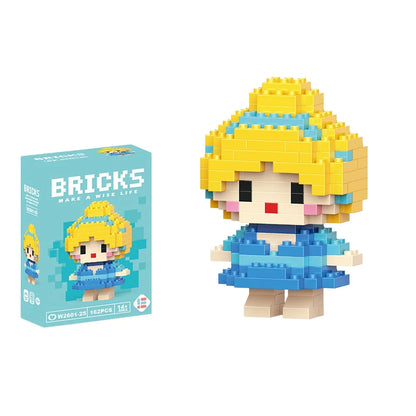 Cartoon Character Mini Building Blocks Set – DIY Brick Figures