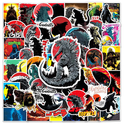 Godzilla Sticker Pack – 50 Unique Waterproof Anime Stickers