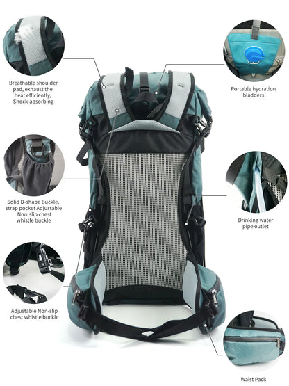 40L Hiking Backpack – Waterproof Outdoor Camping & Travel Bag