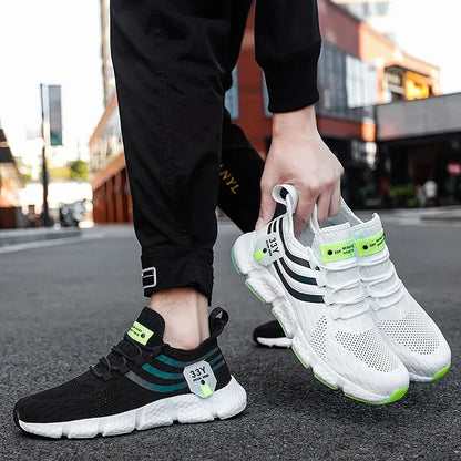 Men's Lightweight Mesh Running Sneakers – Breathable Athletic Shoes