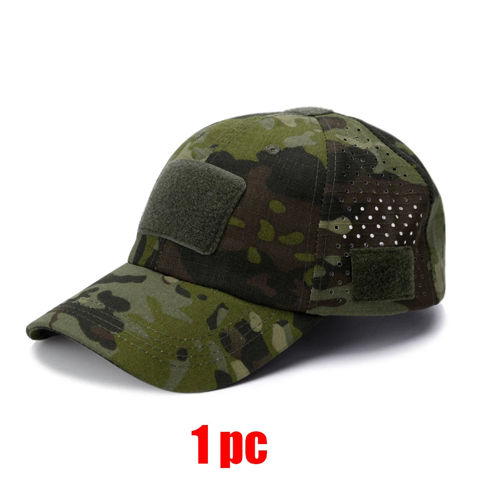 Tactical Baseball Cap with Velcro Patch – Breathable Adjustable Hat