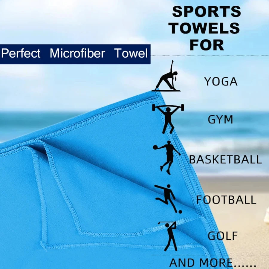 Outdoor Sports Microfiber Towel – Quick-Dry & Super Absorbent
