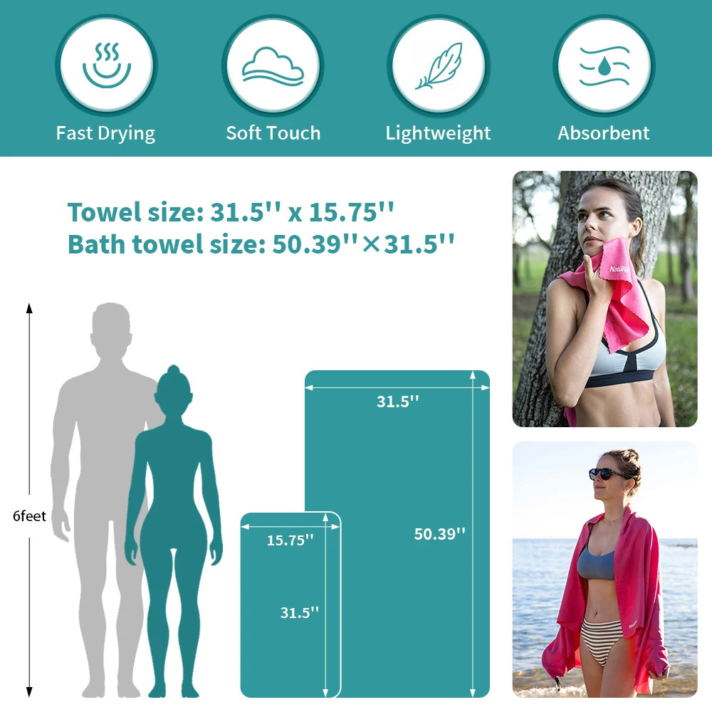 Naturehike Quick-Dry Microfiber Towel – Ultralight Outdoor