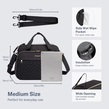 Large Diaper Bag Tote Crossbody Shoulder Nappy Bag for Travel