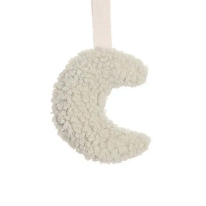 Sherpa Pacifier Clip Star Moon Baby Dummy Holder